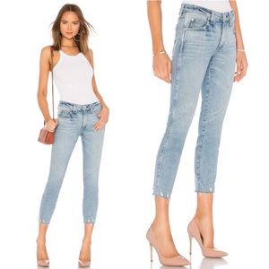 AMO Stix Crop Slim Fit Mid Rise Jeans Size 29